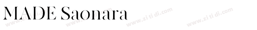 MADE Saonara字体转换